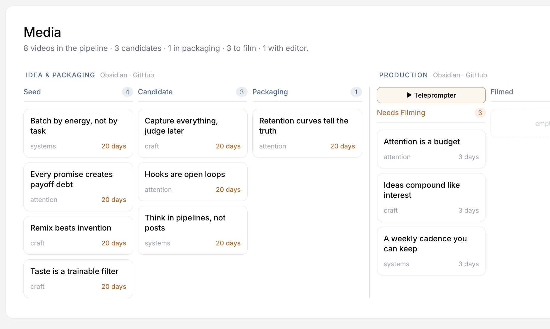 Content module screenshot